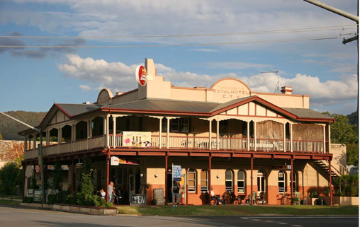 The Royal Hotel in Adelong, a working historic country pub dating back to the late 19th century.